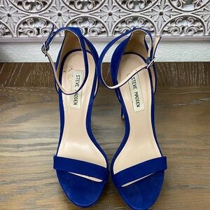 Steve Madden Royal Blue Strappy Heels